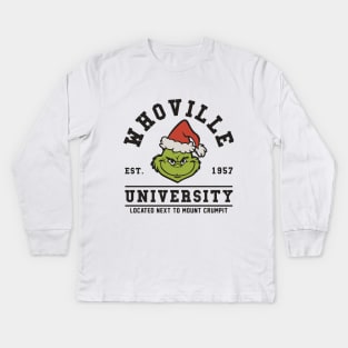 Whoville University Kids Long Sleeve T-Shirt